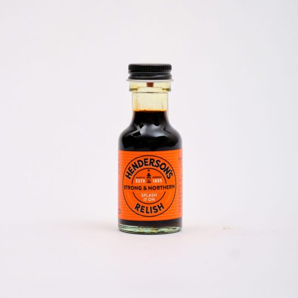 mini bottle of sheffield's henderson's relish